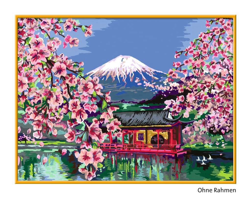 Ravensburger Japanische Kirschblüte Malen nach Zahlen Kinderspiel Spielzeug 