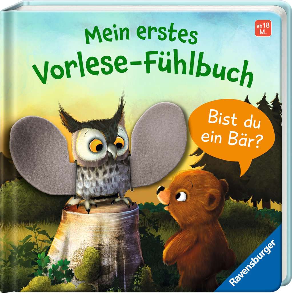 Mein erstes Vorlese-Fühlbuch - Bist du ein Bär?, Ravensburger, 18 bis 36 Monate