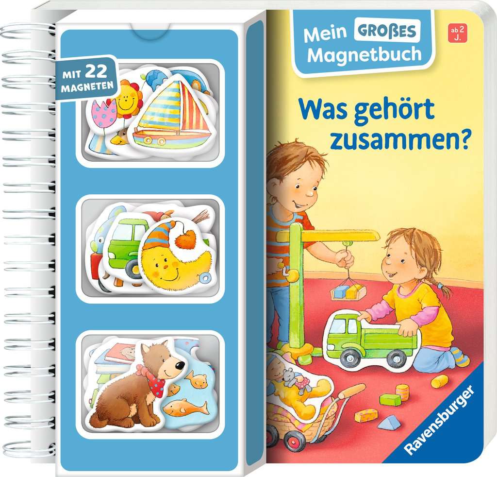 Mein großes Magnetbuch - Was gehört zusammen?, Ravensburger, 2 bis 4 Jahre