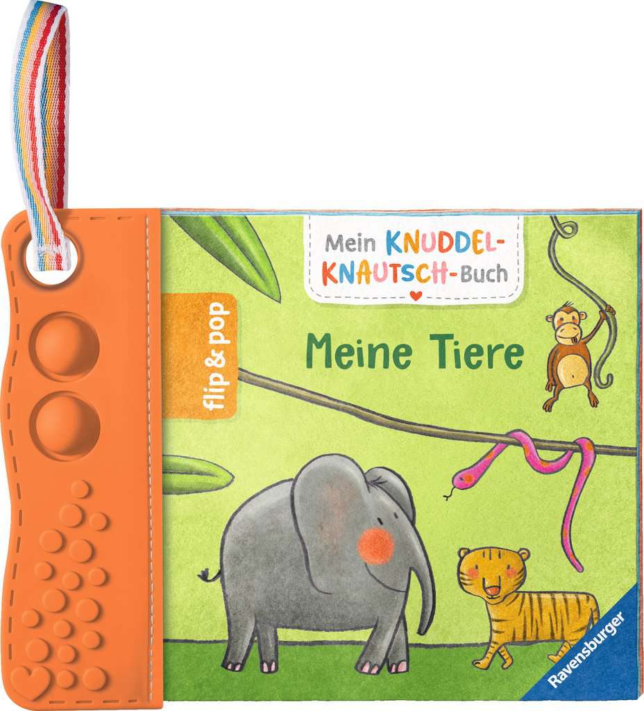 Mein Knuddel-Knautsch-Buch: flip&pop. Meine Tiere, Ravensburger, 6 bis 36 Monate