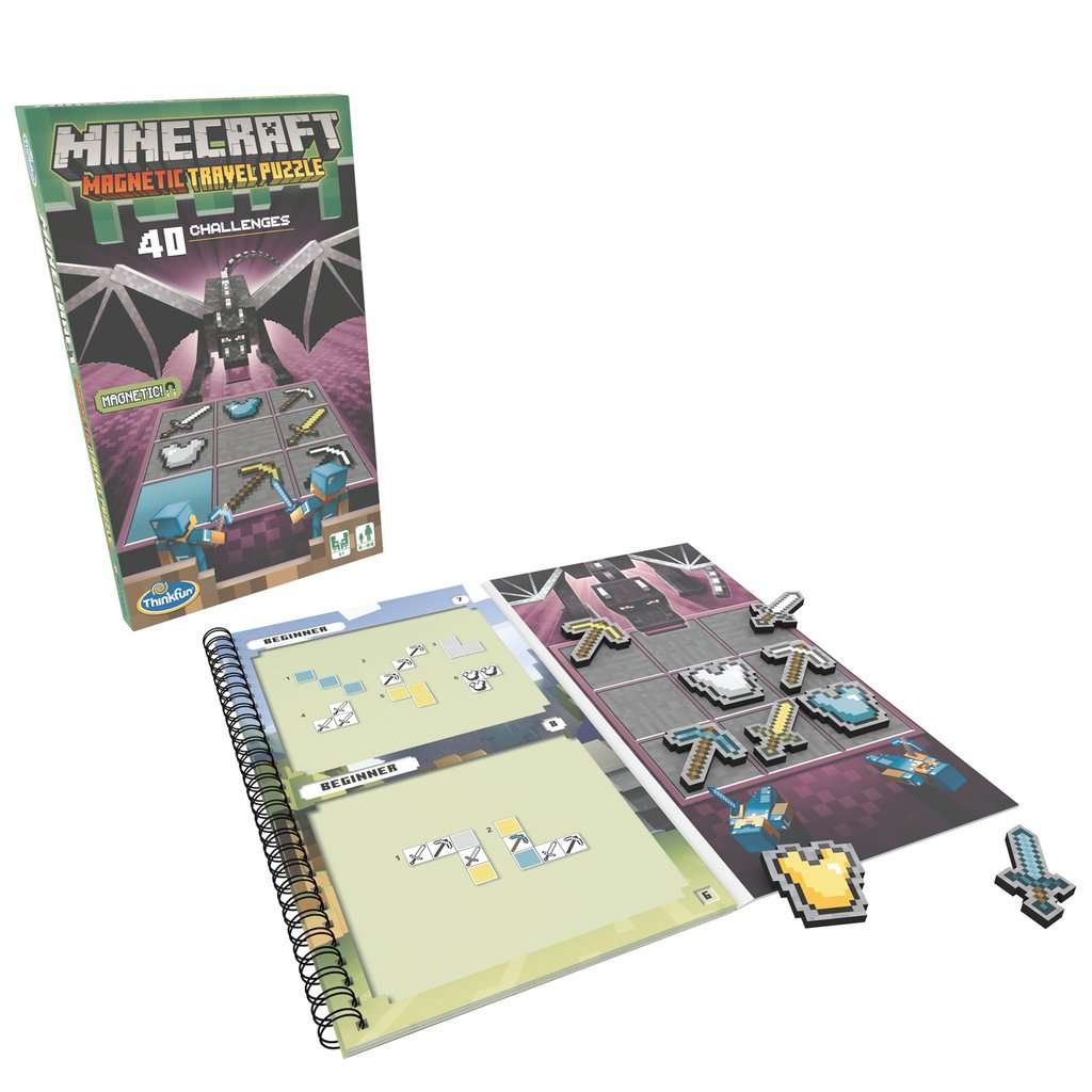 Minecraft Magnetic Travel Puzzle | Travel Games | ThinkFun | Products | Minecraft Magnetic ...