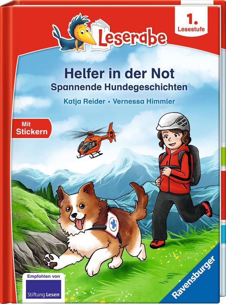Leserabe 1. Lesestufe - Helfer in der Not. Spannende Hundegeschichten, Ravensburger, 6 bis 8 Jahre