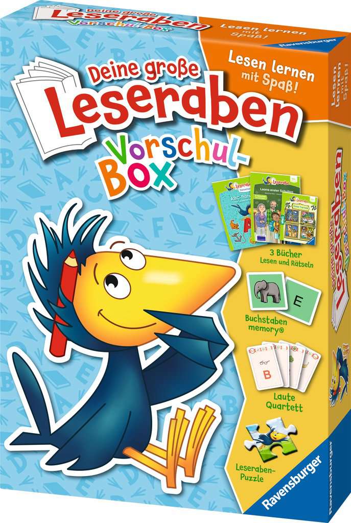 Leserabe Sonderausgaben - Deine große Leseraben Vorschul-Box, Ravensburger, 5 bis 7 Jahre