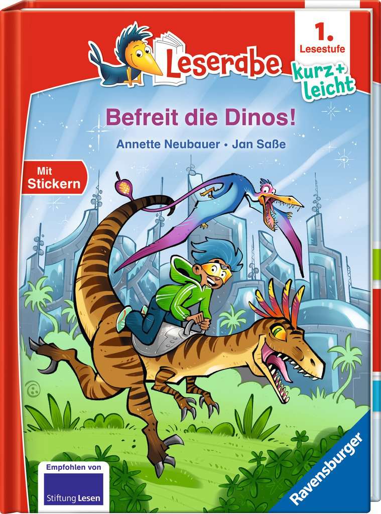 Leserabe 1. Lesestufe Kurz und leicht - Befreit die Dinos!, Ravensburger, 6 bis 8 Jahre