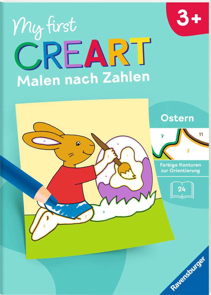 My first CreArt Malen nach Zahlen ab 3 - Ostern, Ravensburger, 3 bis 5 Jahre