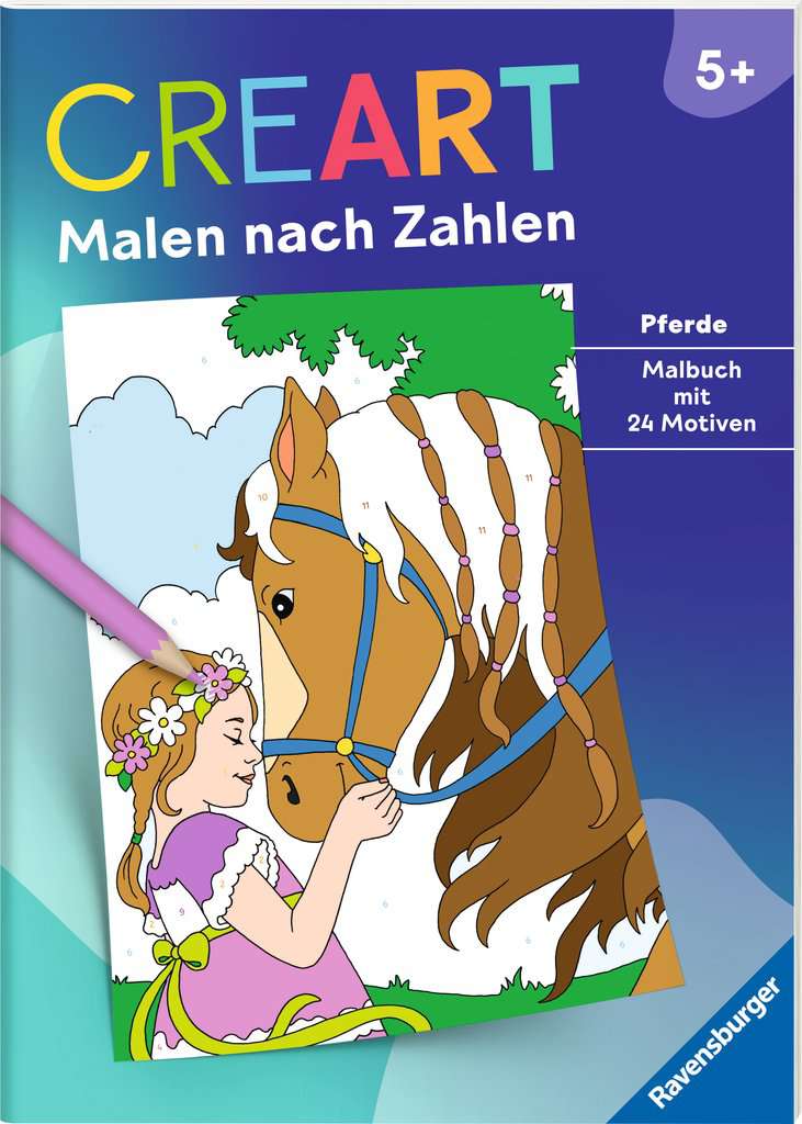 CreArt Malen nach Zahlen ab 5: Pferde, Ravensburger, 5 bis 7 Jahre