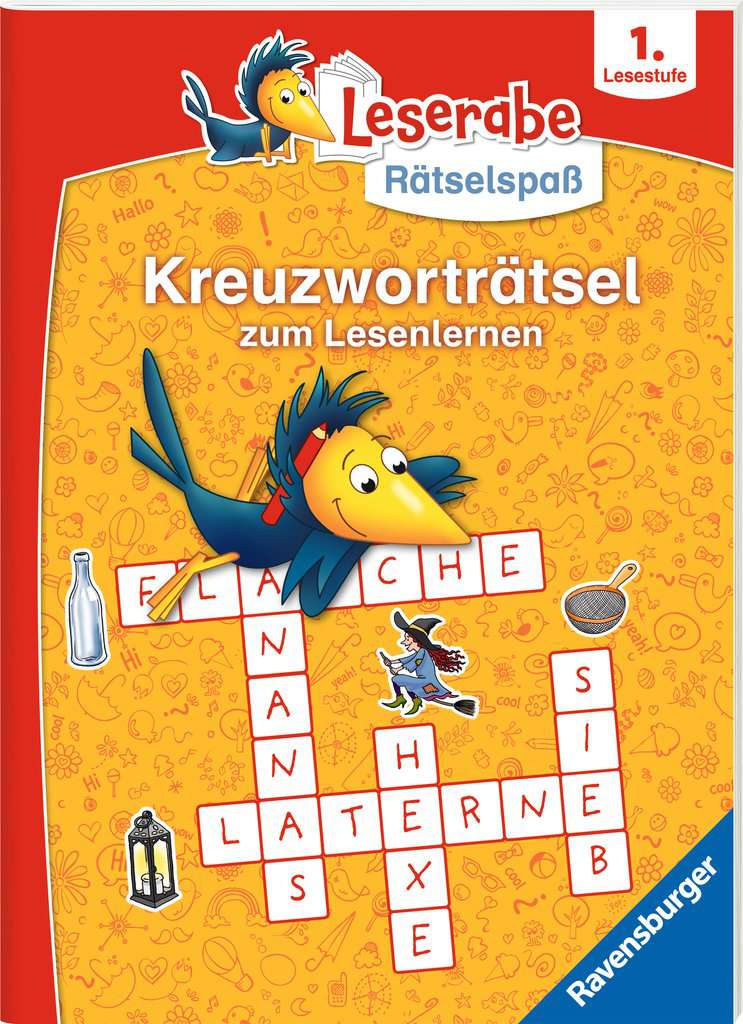 Leserabe Rätselspaß - Kreuzworträtsel zum Lesenlernen (1. Lesestufe), Ravensburger, 6 bis 7 Jahre
