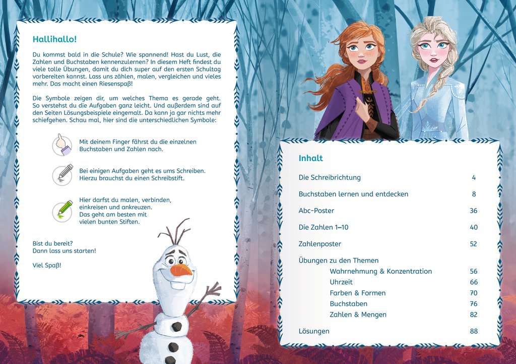 Radiergummi Schreibset Disney Frozen incl die Eiskönigin Lineal für die Schule Name Spitzer +.. Kinder Set Vorschule / Bleistift alles-meine.de GmbH 5 TLG