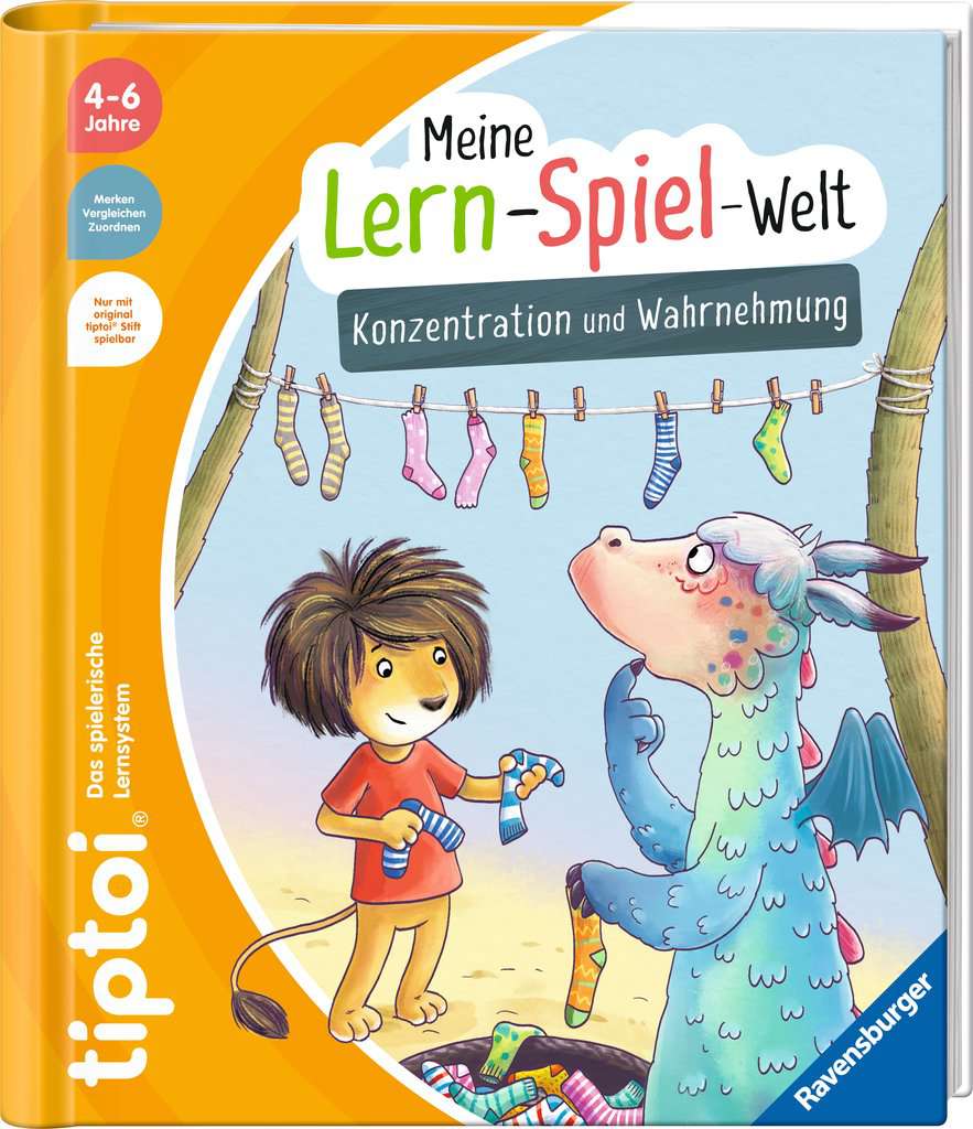 tiptoi Meine Lern-Spiel-Welt - Konzentration und Wahrnehmung, Ravensburger, 4 bis 6 Jahre