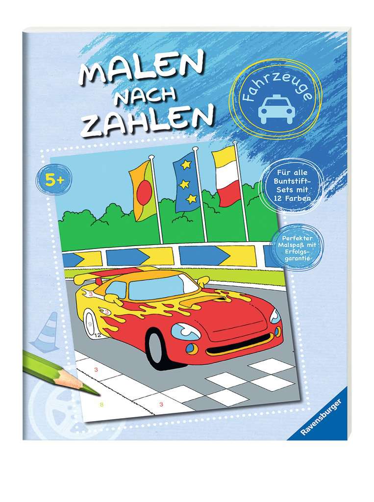 Malen nach Zahlen: Fahrzeuge | Malbücher und Bastelbücher