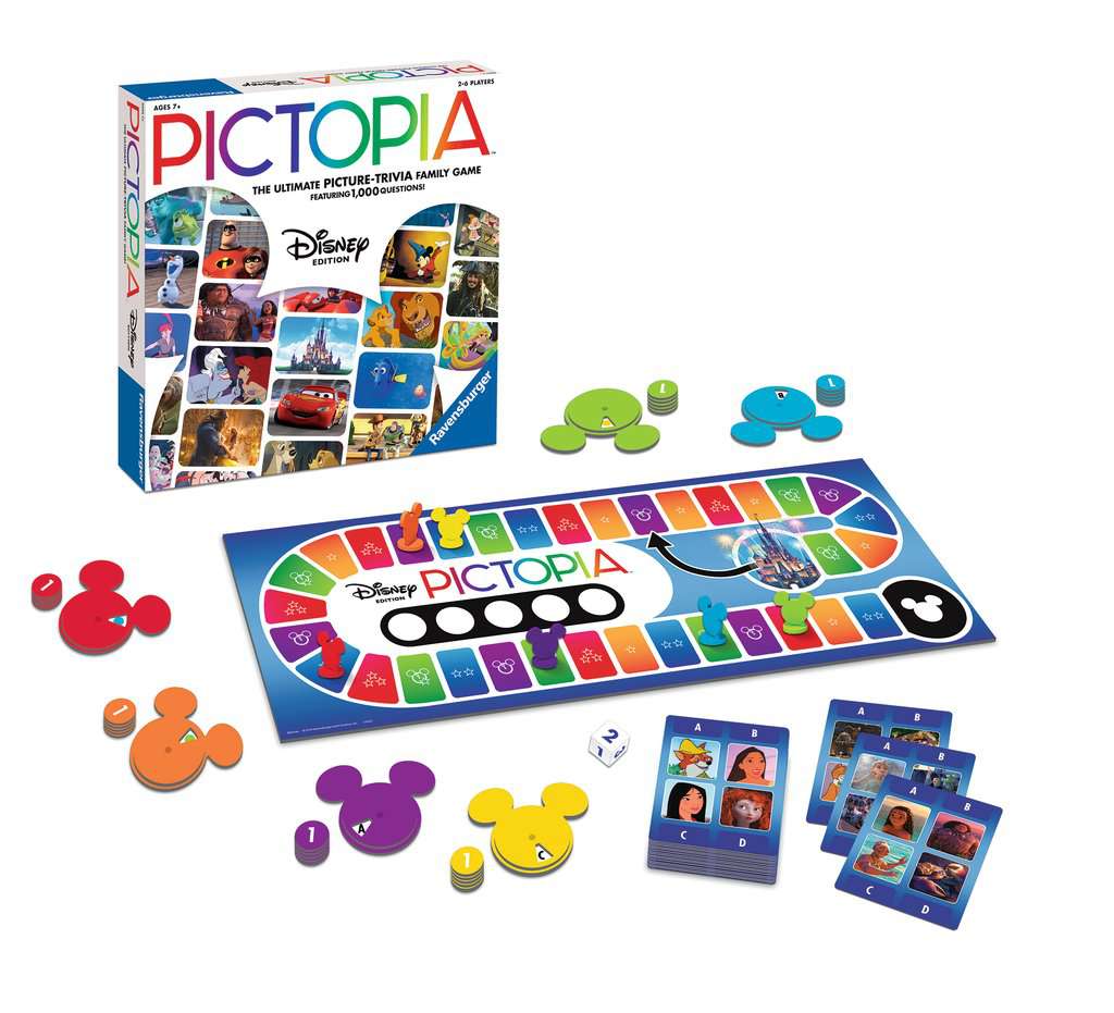 Details about   New Disney Pictopia Picture Trivia Family Game Disney Edition Ravens burger 