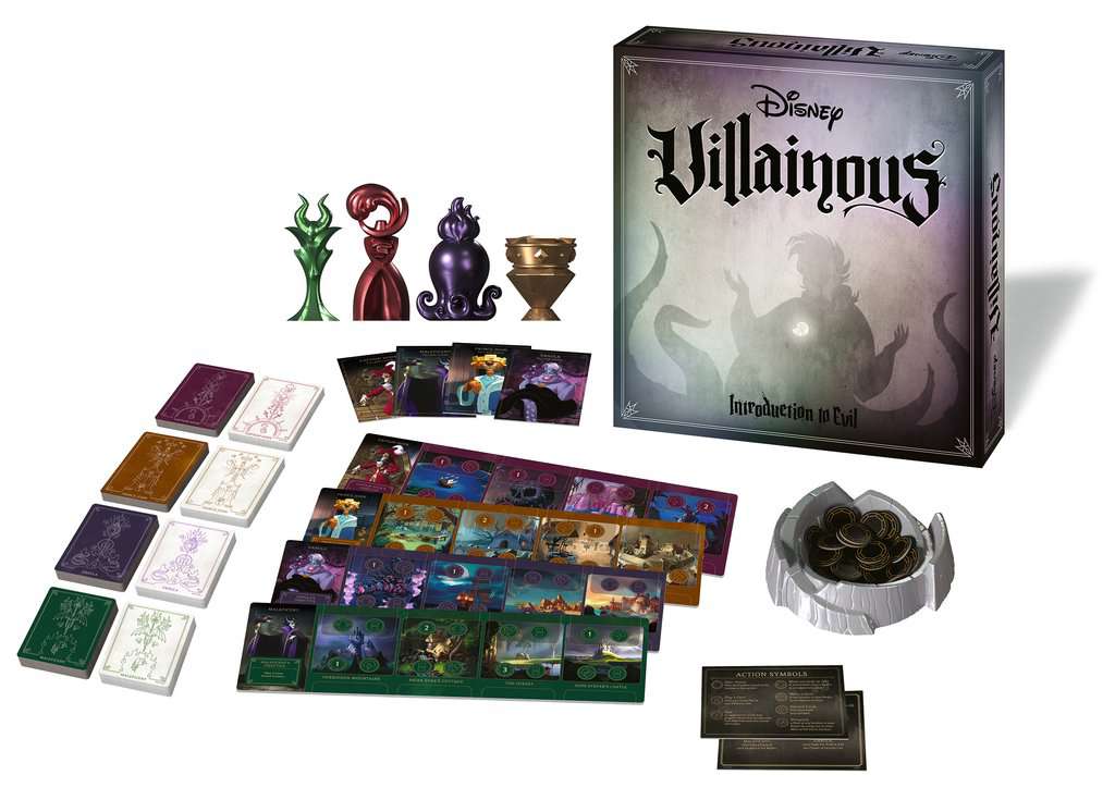 Disney Villainous board game ~ villains, characters, tokens 