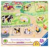 Ráno na farmě 10 dílků 2D Puzzle;Dětské puzzle - Ravensburger