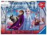 Puzzles 2x12 p - Voyage vers l inconnu / Disney La Reine des Neiges 2 Puzzle;Puzzle enfant - Ravensburger