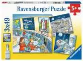 Astronauti 3x49 dílků 2D Puzzle;Dětské puzzle - Ravensburger