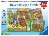 Ritterturn. im Mittelalter3x49p Puslespil;Puslespil for børn - Ravensburger