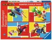 Puzzle, Super Mario, Puzzle 4x100 Pezzi, Bumper Pack, Età Consigliata 5+ Puzzle;Puzzle per Bambini - Ravensburger