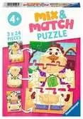 Puzzle, Gli Amici della Fattoria, Linea Mix & Match, Età Raccomandata 4+ Puzzle;Puzzle per Bambini - Ravensburger