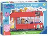 Peppa Pig London Bus, 24pc Giant Shaped Floor Jigsaw Puzzle Puzzles;Children s Puzzles - Ravensburger