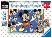 Disney: Mickey Mouse 2x24 dílků 2D Puzzle;Dětské puzzle - Ravensburger