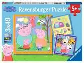 Puzzles 3x49 p - La famille et les amis de Peppa Pig Puzzle;Puzzle enfant - Ravensburger