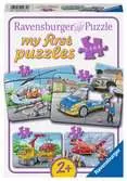 Zásahová vozidla 2/4/6/8 dílků 2D Puzzle;Dětské puzzle - Ravensburger