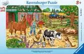 Šťastný život na statku 15 dílků 2D Puzzle;Dětské puzzle - Ravensburger