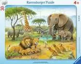 Africký svět zvířat 30 dílků 2D Puzzle;Dětské puzzle - Ravensburger