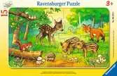Mláďata v lese 15 dílků 2D Puzzle;Dětské puzzle - Ravensburger