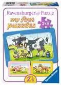06571 4 枠付きパズル 牧場の動物（6ピース×3） パズル;お子様向けパズル - Ravensburger