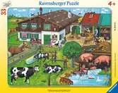 Rodiny zvířátek na farmě 33 dílků 2D Puzzle;Dětské puzzle - Ravensburger