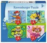 PAW PATROL 4W1 Puzzle;Puzzle dla dzieci - Ravensburger