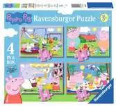 Peppa Pig 4 in a Box (12, 16, 20, 24pc) Jigsaw Puzzles Puzzles;Children s Puzzles - Ravensburger