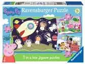 Ravensburger Peppa Pig 3 in Box (15, 20, 25pc) Jigsaw Puzzles Puzzles;Children s Puzzles - Ravensburger