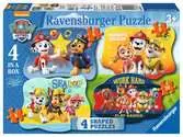Ravensburger Paw Patrol 4 Shaped Jigsaw Puzzles (4,6,8,10pc) Puzzles;Children s Puzzles - Ravensburger