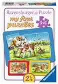Domácí zvířátka 3x6 dílků 2D Puzzle;Dětské puzzle - Ravensburger