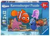 P 2x12 DFN:NEMO DER KL.AUSREIßER SG 70 2D Puzzle;Dětské puzzle - Ravensburger