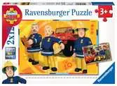 Požárník Sam 2x12 dílků 2D Puzzle;Dětské puzzle - Ravensburger