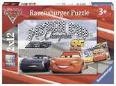 Disney Auta 3    2x12 dílků 2D Puzzle;Dětské puzzle - Ravensburger