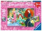 Puzzles 2x12 p - Dans le monde des princesses Disney Puzzle;Puzzle enfant - Ravensburger
