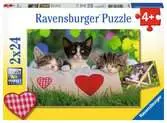 07801 1 眠たい子猫（24ピース×2） パズル;お子様向けパズル - Ravensburger