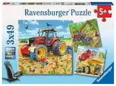 OGROMNE MASZYNY 3X49EL Puzzle;Puzzle dla dzieci - Ravensburger