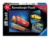 CARS 3 3X49 EL Puzzle;Puzzle dla dzieci - Ravensburger