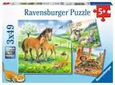 Čas na objetí 3x49 dílků 2D Puzzle;Dětské puzzle - Ravensburger