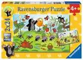 KRECIK W OGRODZIE 2X24P Puzzle;Puzzle dla dzieci - Ravensburger