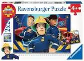 Puzzles 2x24 p - Sam t aide dans le besoin / Sam le pompier Puzzels;Puzzle enfant - Ravensburger