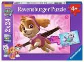 Puzzle dla dzieci 2D: Psi Patrol. Skye i Everest 2x24 elementy Puzzle;Puzzle dla dzieci - Ravensburger