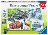 POLICJA W AKCJI 3X49EL. Puzzle;Puzzle dla dzieci - Ravensburger