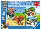 Tlapková Patrola: Psí tým 3x49 dílků 2D Puzzle;Dětské puzzle - Ravensburger