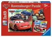 Puzzle dla dzieci 2D: Auta. Zygzak i przyjaciele 3x49 elementów Puzzle;Puzzle dla dzieci - Ravensburger